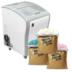 冷凍庫(冷凍ショーケース)+モチクリームアイス300個セット